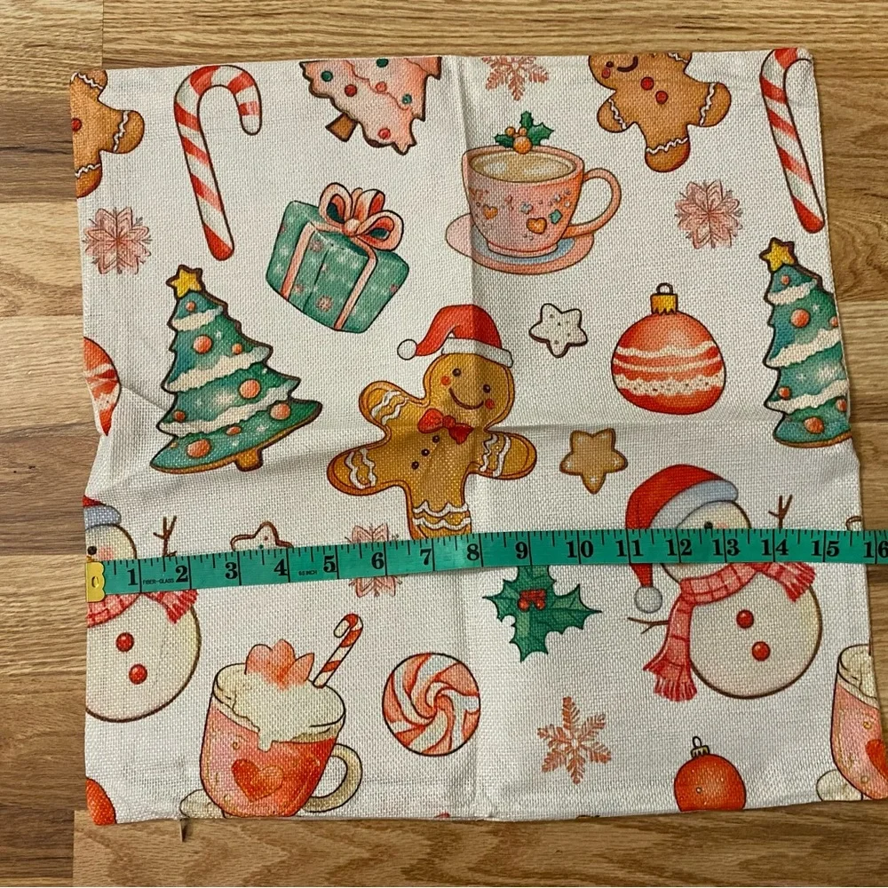 Joyful Merry & Blessed Holiday Pillow Cases NWOT